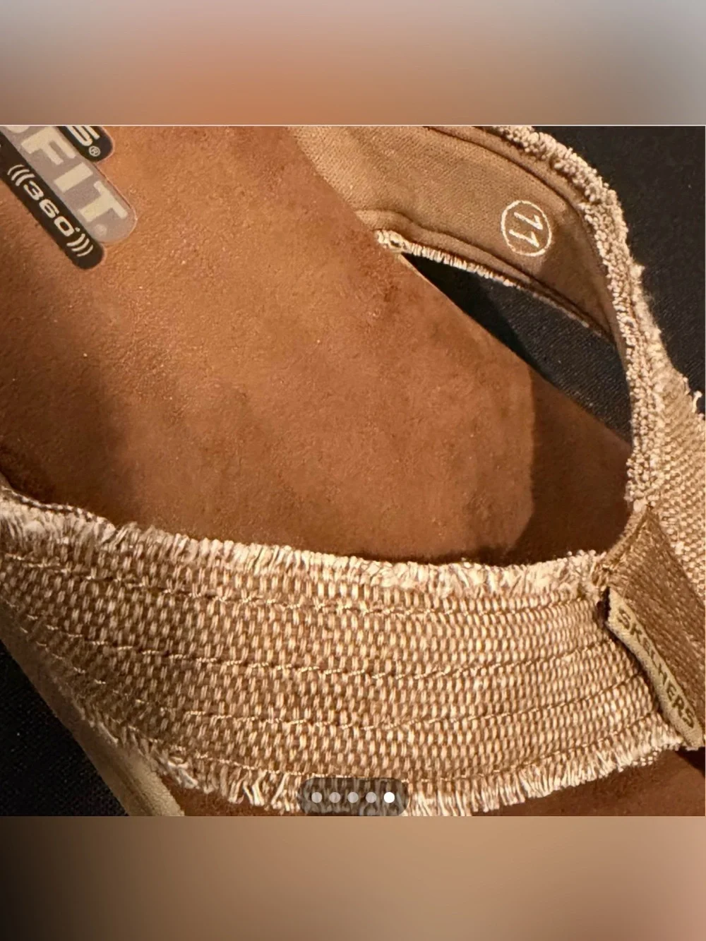 Skechers Men’s Supreme Bosnia Tan Suede-Look Thong Sandals